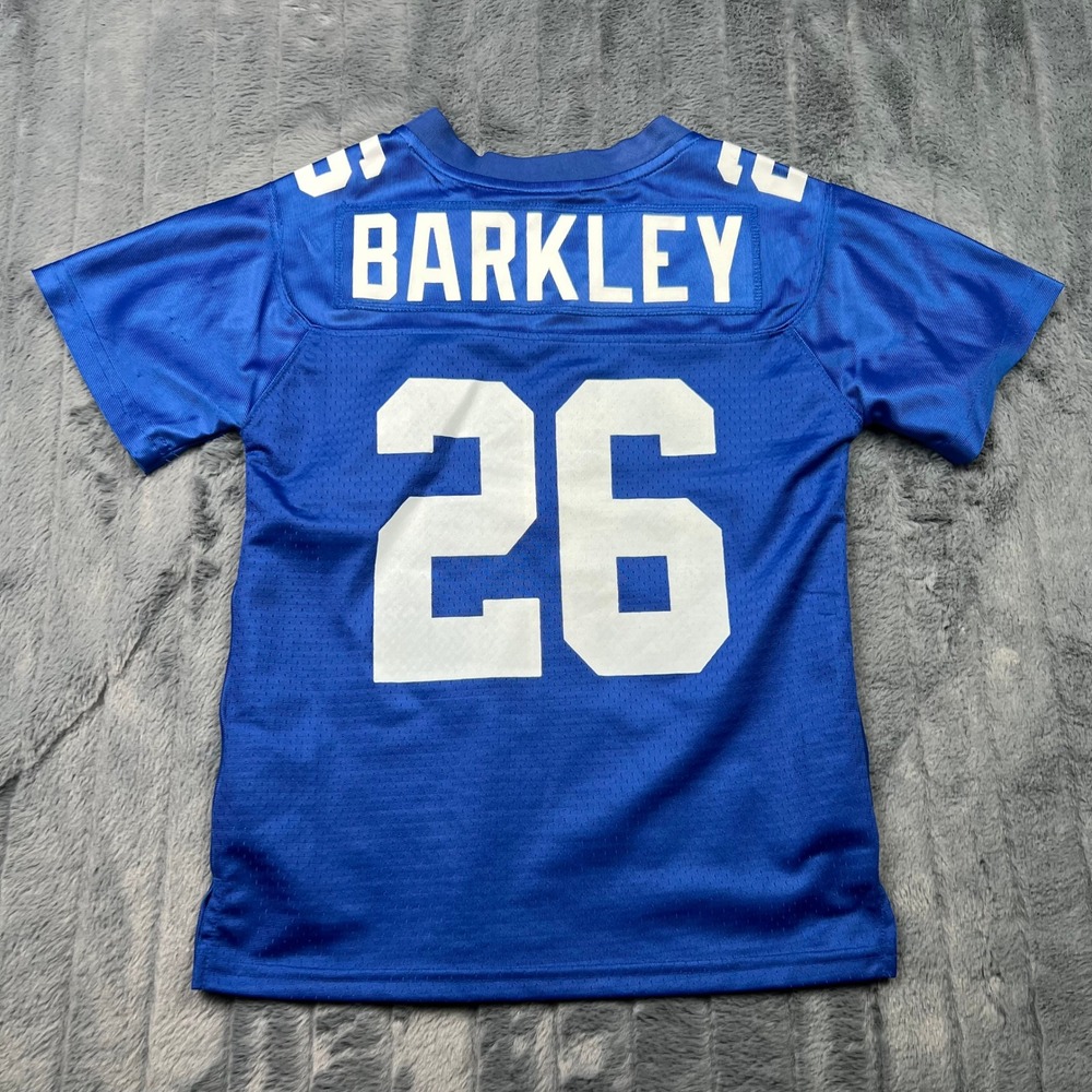 NFL Pro Line Saquon Barkley New York Giants Jersey Youth Small Blue 26 RN136380